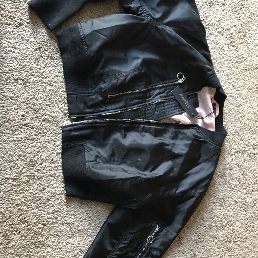 Black bomber jacket brand new